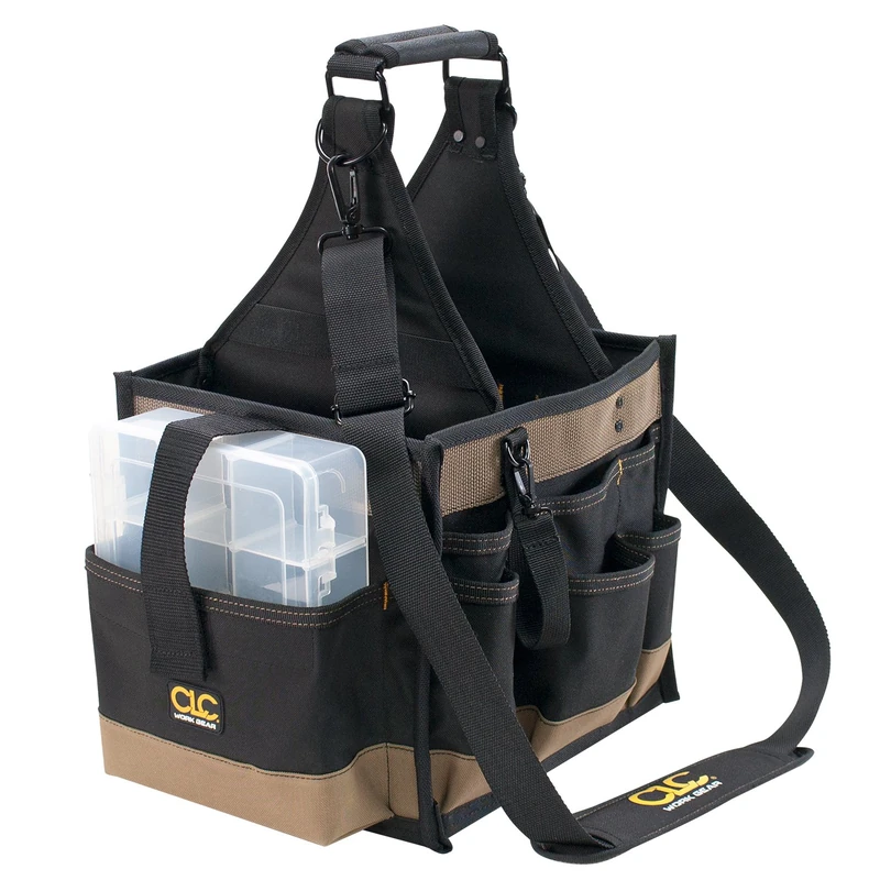 CLC Custom LeatherCraft 1528 Large Electrical and Maintenance Tool Carrier, Black - Image 1