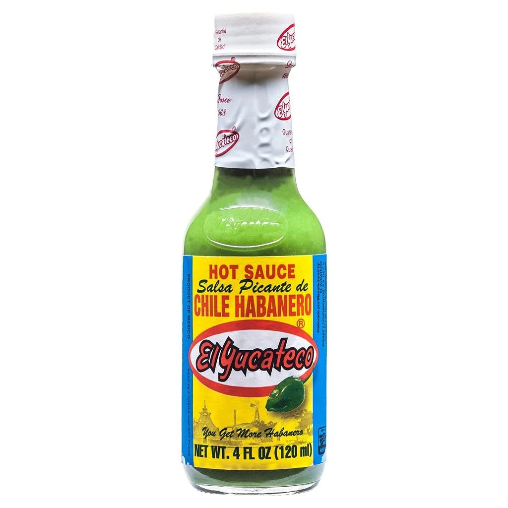 El Yucateco Salsa Picante de Green Chile Habanero Hot Sauce 120ml