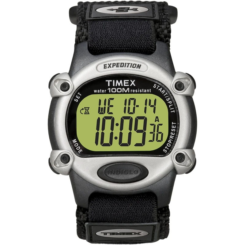 Timex Men's Expedition Full-Size Digital CAT Black Fast Wrap Strap Watch T48061