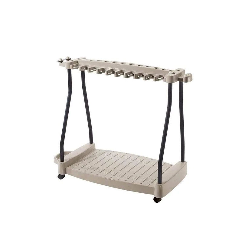 Suncast RTC1000 ® Premium Garden Tool Storage Cart Rack With Wheels Suitable For Small & Large Tools