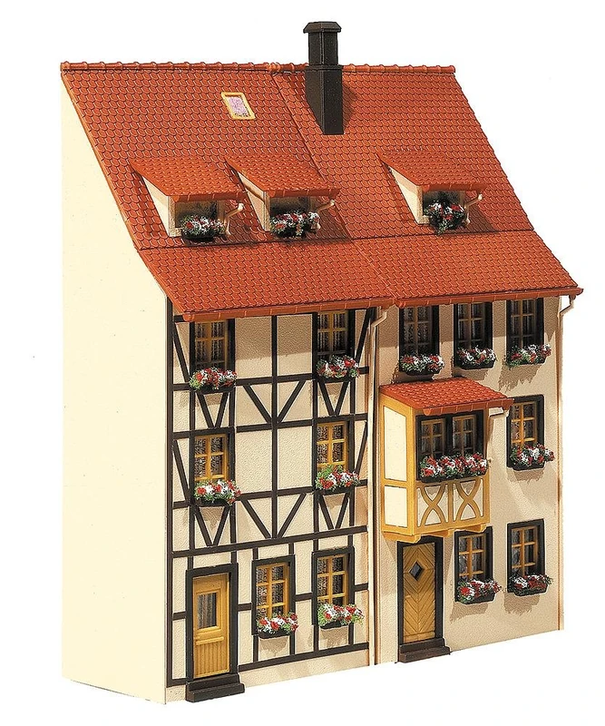 Faller 130431-2 Relief Houses - H0 Gauge Era II Model Buildings