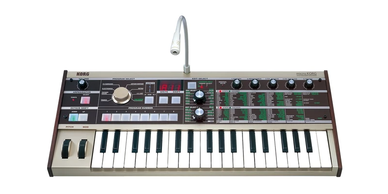 Korg - MICROKorg - 37 Key Analogue Modelling Synthesizer with Vocoder - Grey