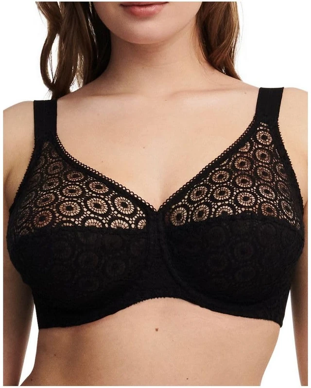 Chantelle Women's, FETE, Covering Underwired Bra, Women's Lingerie, Black (Schwarz 11), 42DD