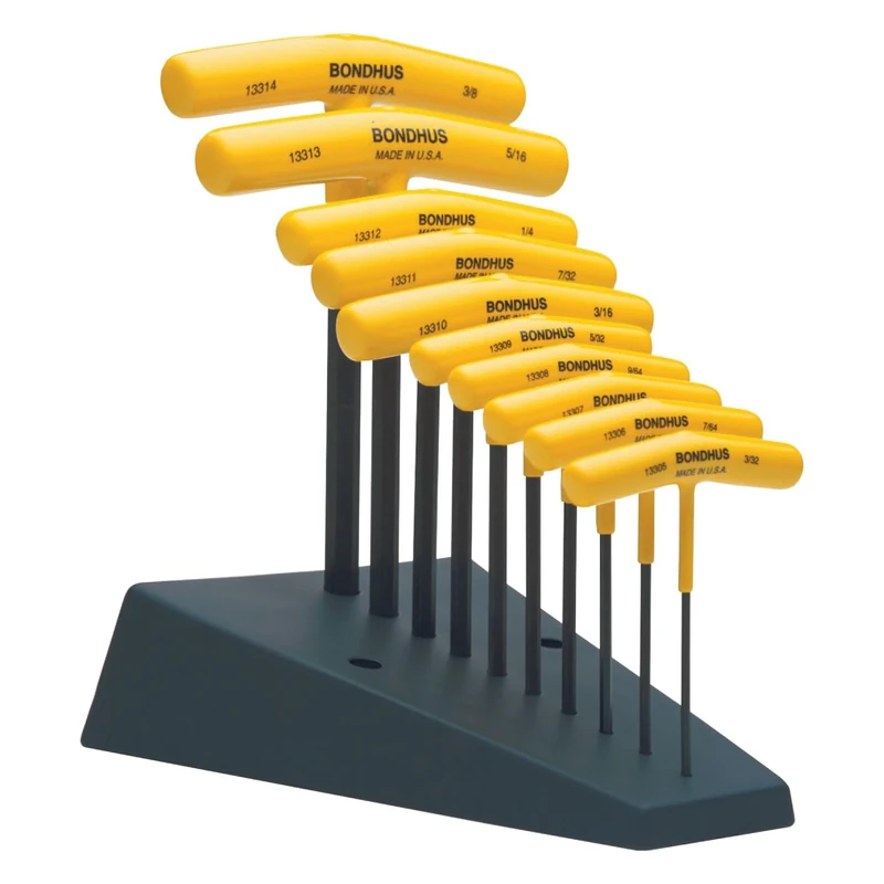 Bondhus, HTX10FS 10PC 3/32-3/8 T-Handle HEX Set, 13390