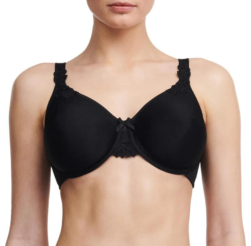 Chantelle Women's, Hedona, Covering Molded Bra, Women's Invisible Lingerie, Black (Schwarz 11), 42B - Image 1