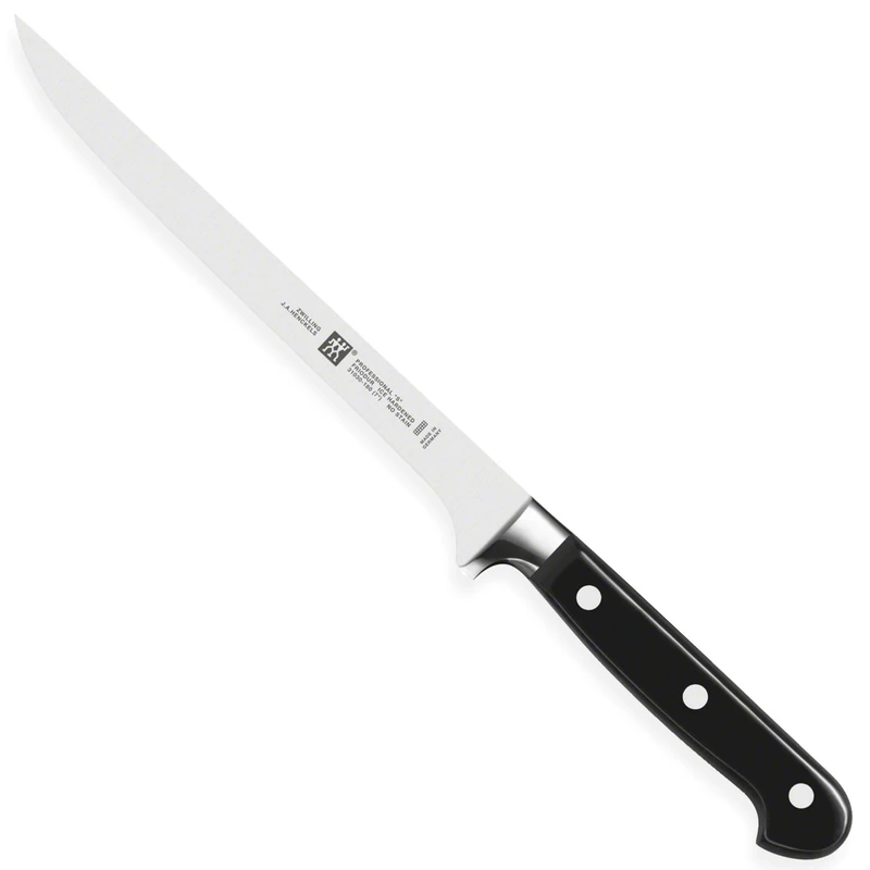 ZWILLING Filleting Knife, Blade length: 18 cm, Narrow blade, Special stainless steel/Plastic handle, Professional S, Silver
