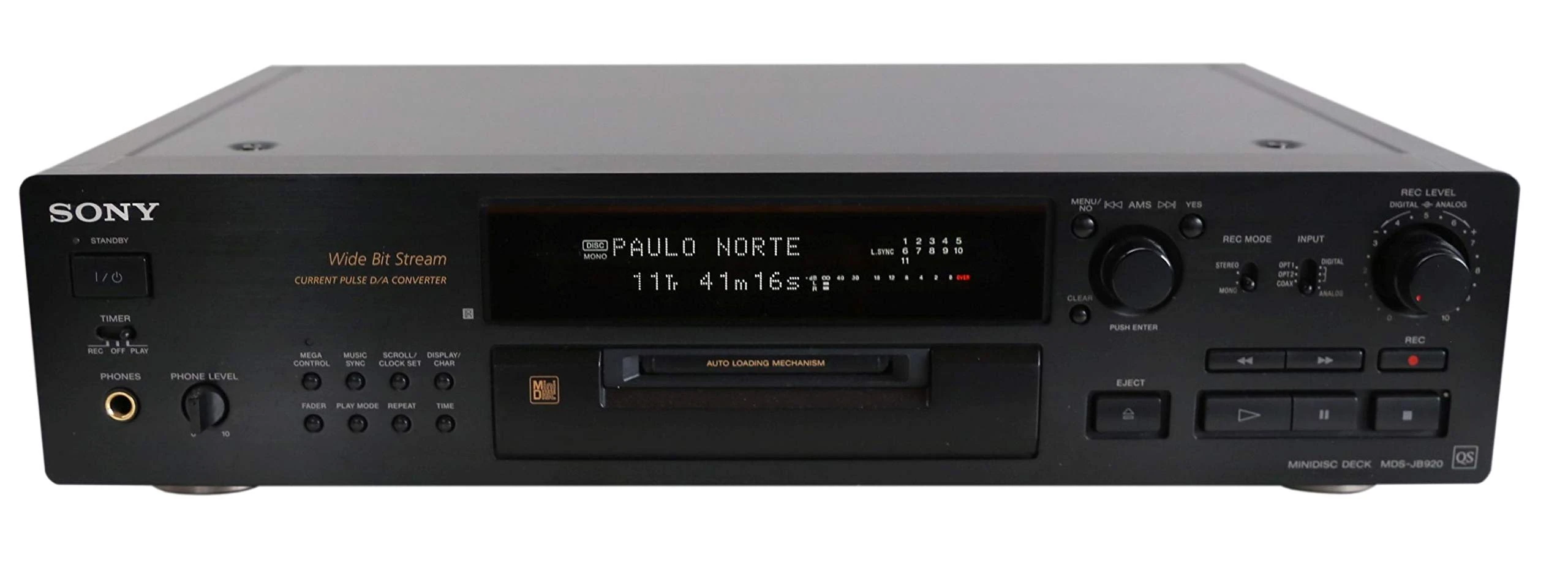 Sony MDS-JB 920 Static Mini Disc Player