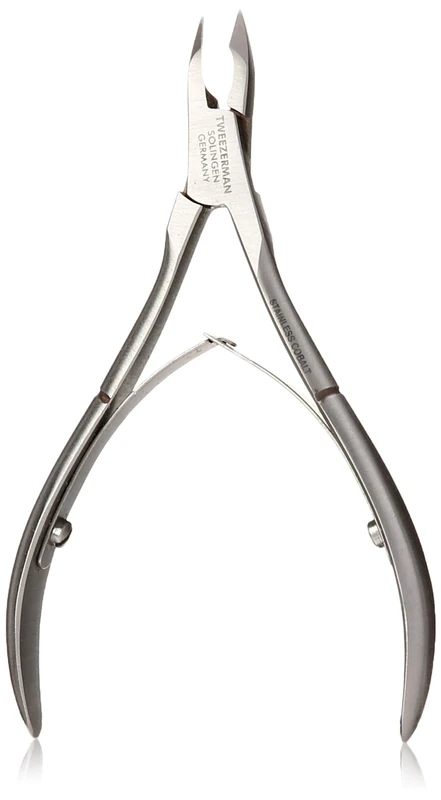 Tweezerman Medium Cobalt Stainless Cuticle Nipper 1/2 Jaw - Image 1