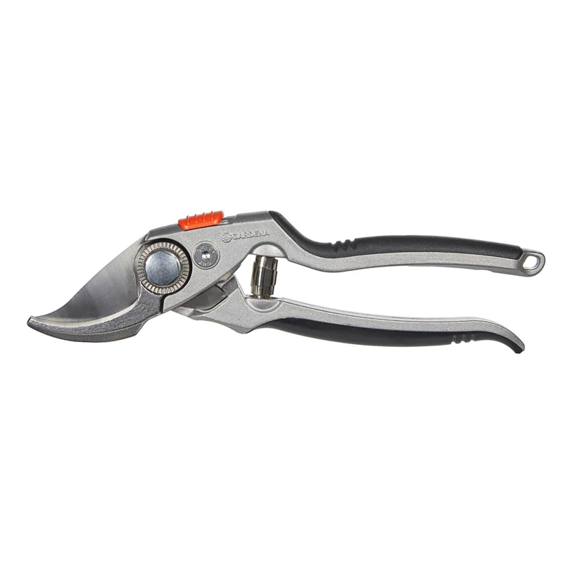 Gardena Premium Secateurs B+/L: Premium Bypass Branch Pruner for Thick Branches and Twigs, Robust Aluminium Grips, Replaceable Blade, Maximum Cutting Diameter of 24 mm (8702-20)