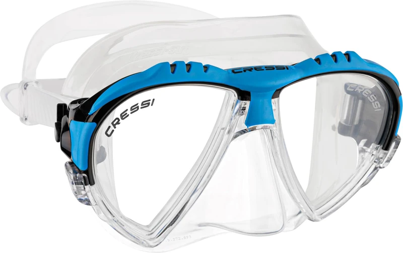 Cressi Adult Matrix Snorkelling Mask - Clear/Blue