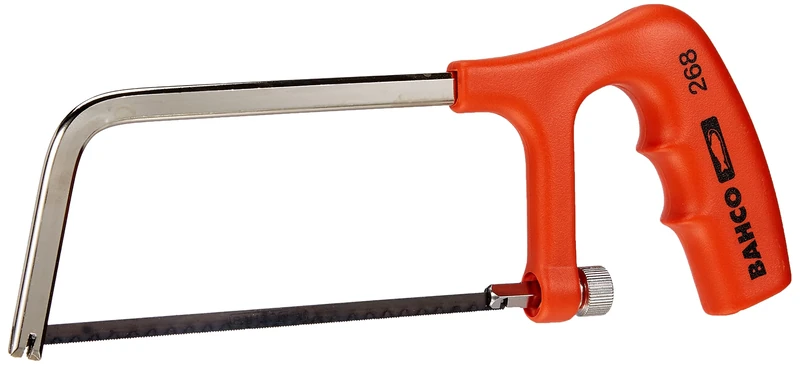 Bahco 268 Mini Hacksaw, 150mm Blade , Red