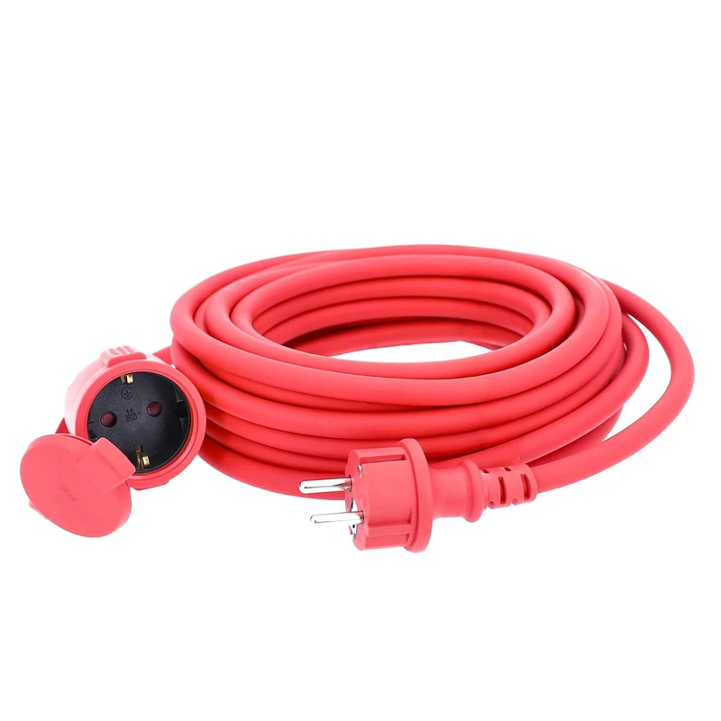 as-Schwabe 60272 Rubber Extension Cable 5 Metres H07RN-F 3G1.5 IP44 Industrial Quality, Construction Site, 60373