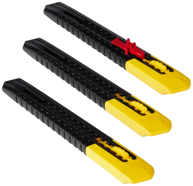 STANLEY 9mm Snap Off Blade Knife - Pack of 3 (2-10-150)