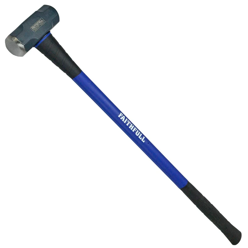 Faithfull FAIFG14 14 lb Fibreglass Sledge Hammer 6.35 kg (14 lb) Non Slip Handle, blue / black