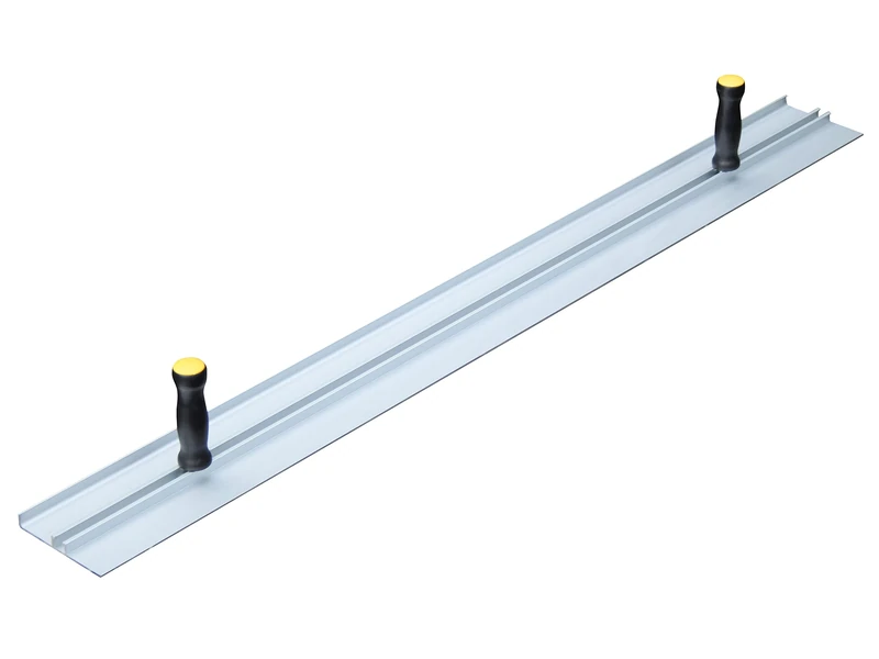 Faithfull Plasterer's Darby 1.2m (48in) Aluminium Lipped Edge Adjustable Handles