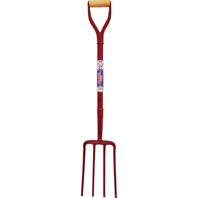 Faithfull FAIASFMYD All Steel Contractors Digging Fork MYD Handle, Silver