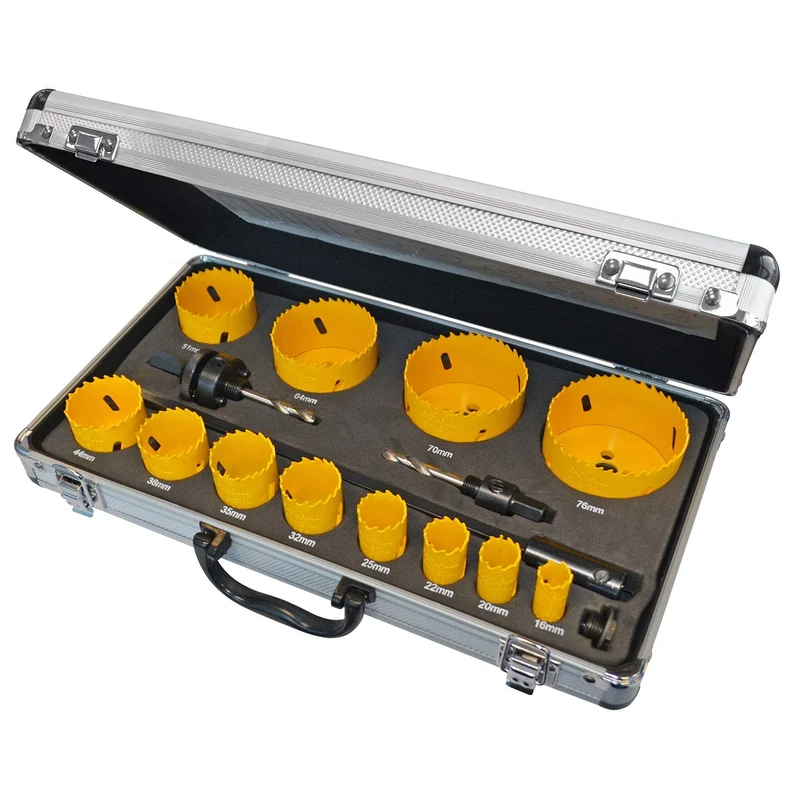 Faithfull Holesaw Kit 16PC - Universal