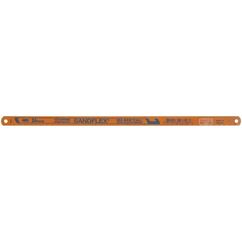 Connect 32402 Bahco Sandflex Hacksaw Blade 32tpi Box 100,Orange/Black - Image 1