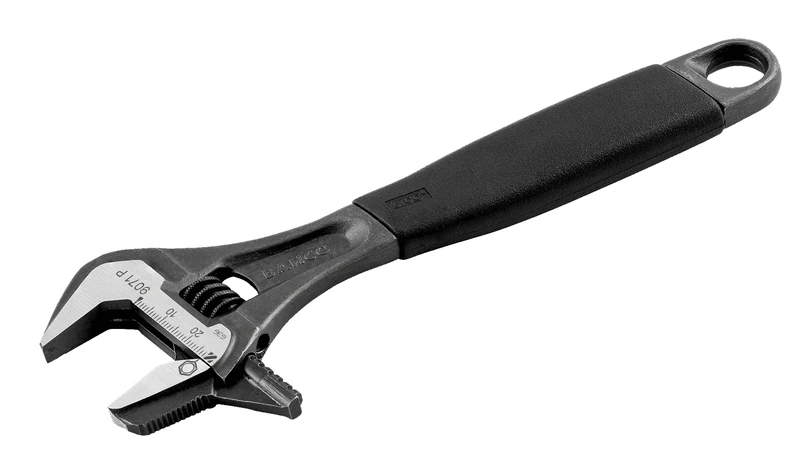 Bahco 9073P Black Ergo Adj Wrench 12IN Rev Jaw
