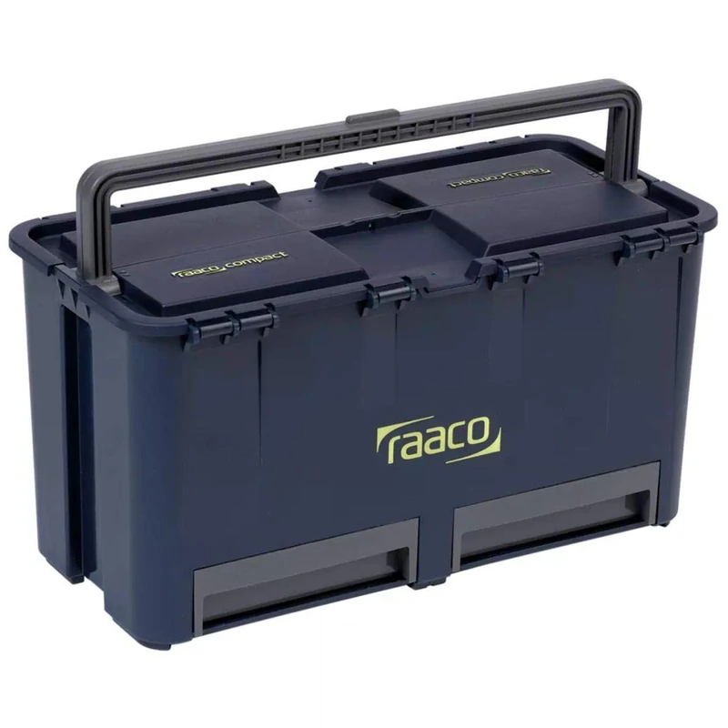 raaco 136587 "Compact 27" Tool Box, Blue/Grey