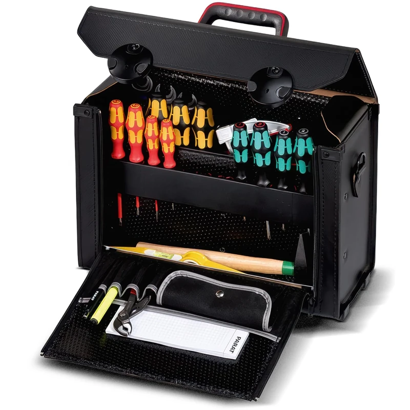 PARAT 14000581 Top-Line Hinged Front Cover Tool Bag - Black