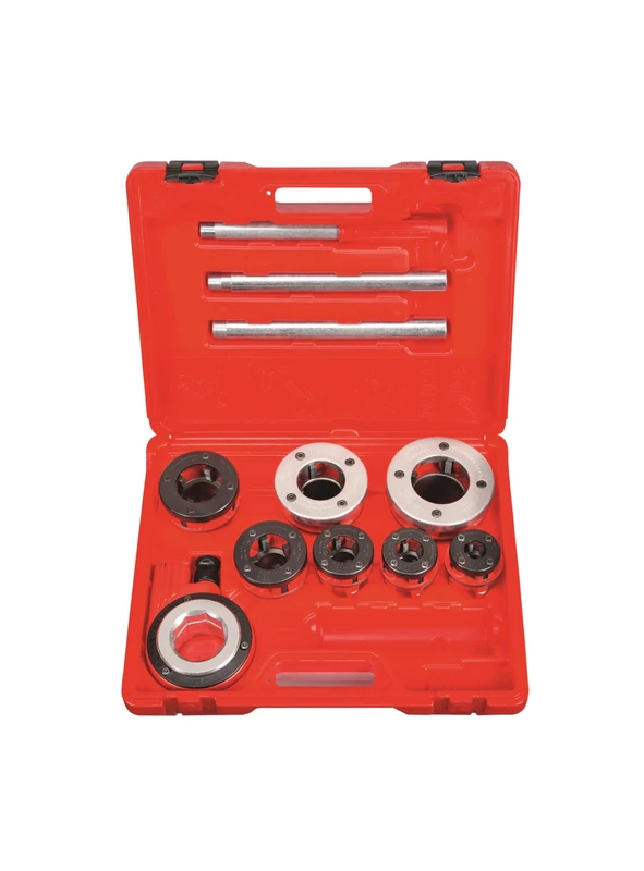 Rothenberger 7.0781X "Super Cut" Ratchet Threaded Set, Silver/Red, 1/2-1.1/4-Inch