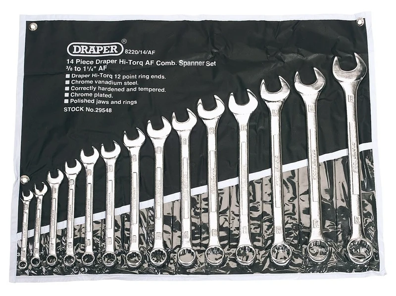 Draper 29548 14 Piece Hi-Torq AF Comb. Wrench Set