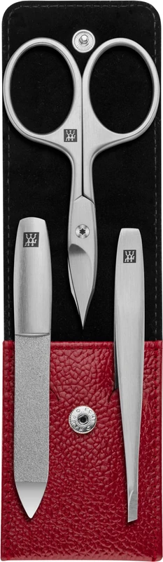 Zwilling Twinox Manicure-Etui aus Rindleder, 3-tlg.