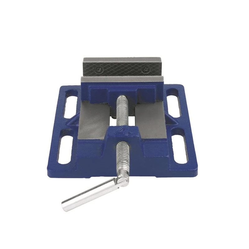 IRWIN Drill Press Vise, 4.5" Jaw Capacity, Forged Iron for Ultimate Durability, Slotted Base for Easy Installation (226340), Blue