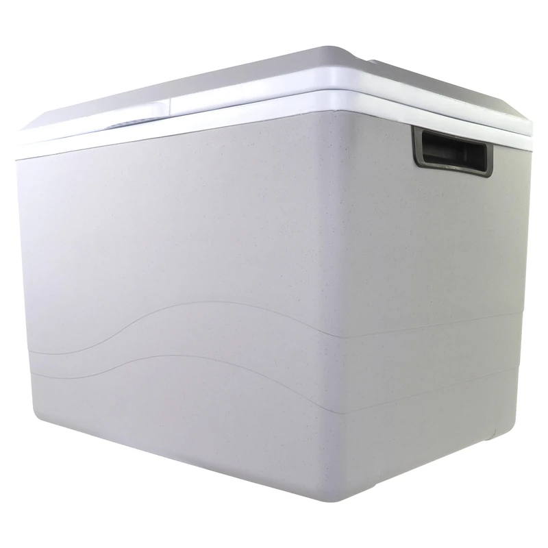 Koolatron Iceless 12V Electric Cool Box, 34L Portable Cooler/Warmer Car Refrigerator Fridge, DC Power Cord, Grey/White, Travel, Camping, Trucking, Made in North America
