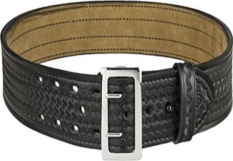 Safariland 87 Duty Belt Basketweave Black, Chrome Buckle, Size 36