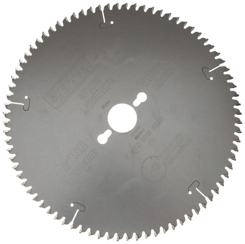 DeWalt DT4287-QZ Negative Rake Circular Saw Blade 250 X 30 X 80t, Silver
