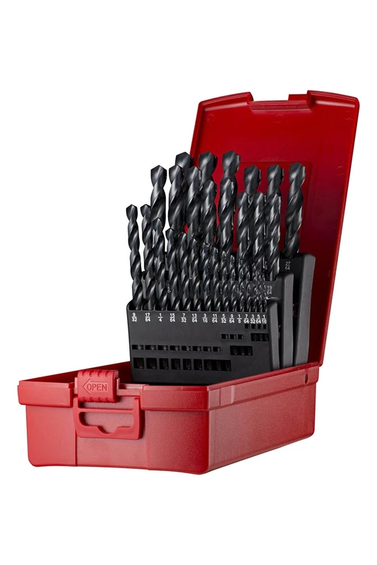 Dormer A19018 HSS High Speed Steel Jobber Drill Bits with 118 Degree Standard Point, Set of 29