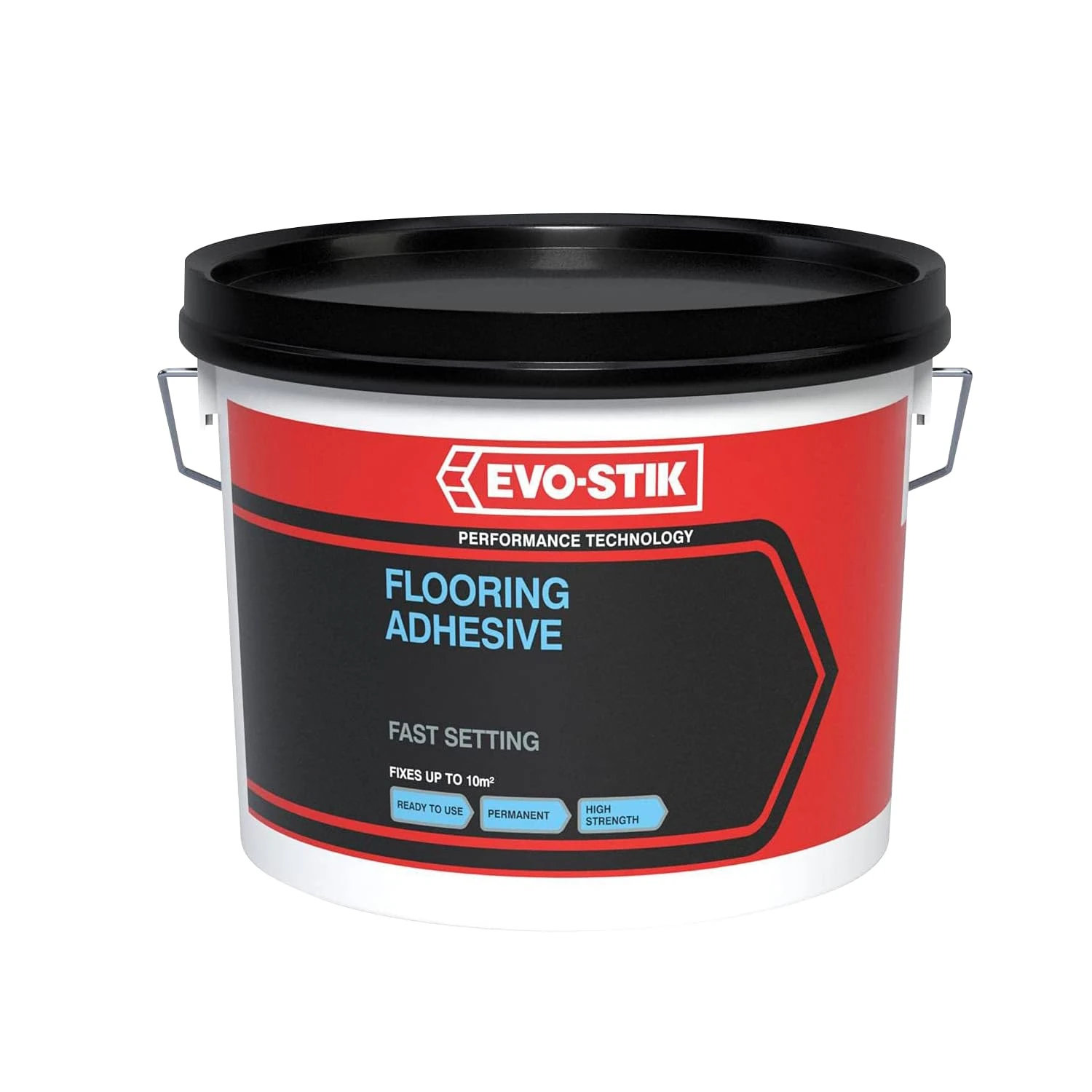 EVO-STIK Flooring Adhesive 2.5L - High Strength - Water Based - Rubber/Resin Glue for PVC - Cork - Linoleum - Carpet & More - Solvent-Free - Indoor Use - Fast Setting - Ready to Use