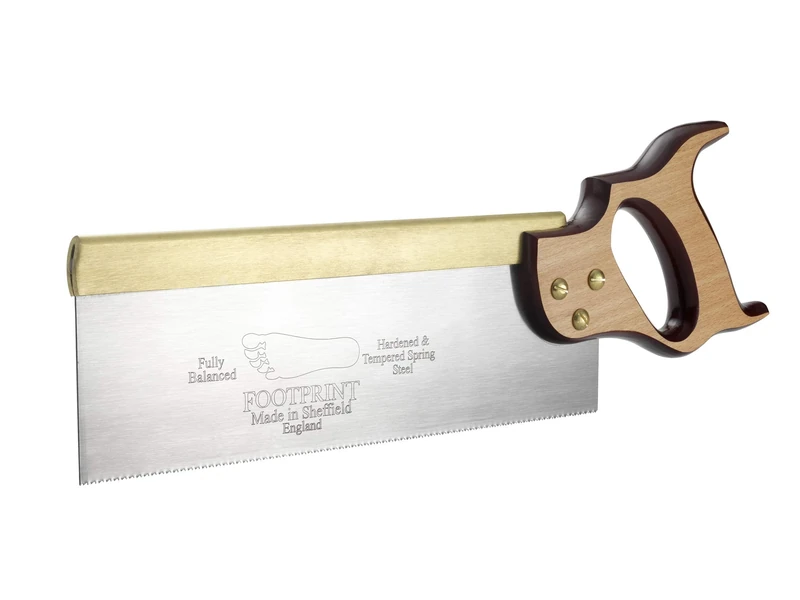 Footprint Brass Back Tenon Saw - 14in - Made in Britain - 13 TPI - Crosscut - Image 1