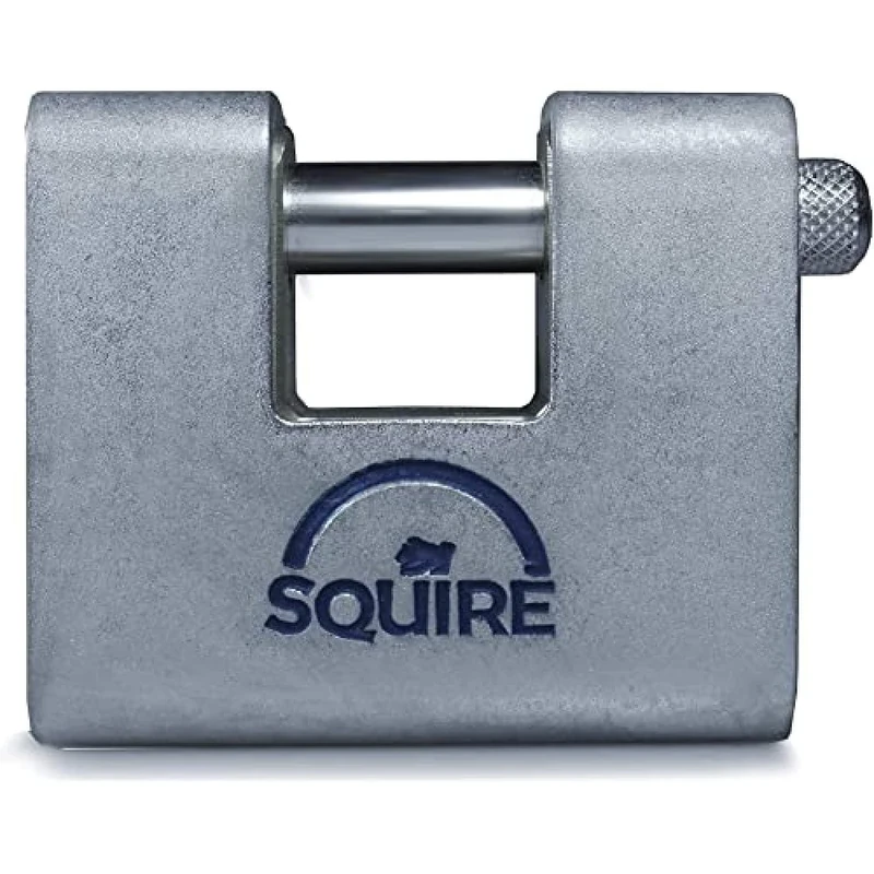 Henry Squire ASWL2 Warehouse Armoured Brass Block 5 Pin Padlock, 80 mm (Length) x 30 mm (Width)