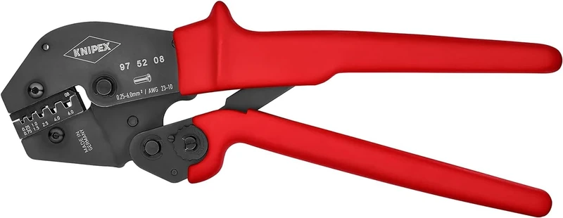 KNIPEX Crimping Pliers for Two-Hand Operation with Non-Slip Plastic Grips 250 mm, 97 52 08