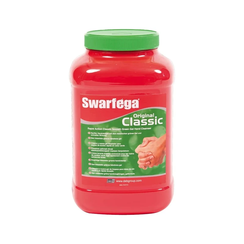 Swarfega SWA45L Original Classic Hand Gel, Rapid Action Hand Wash for Working Hands, Smooth Green Gel Formula with Added Conditioner, Gentle on Skin, 4.5 Litre Tub
