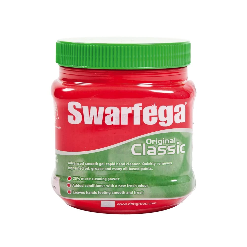 Swarfega SWA304A Original Classic Hand Gel,Rapid Action Hand Wash Smooth Green Gel Formula with Added Conditioner,Gentle on Skin,500ml Tub