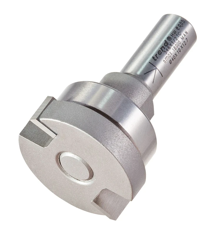Trend Intumescent Router Cutter Bit, Used to Create an Effective Barrier to Fire and Smoke, 1/2 Inch Shank, 10mm Cut Diameter & 40mm Cut Length, 346X1/2TC