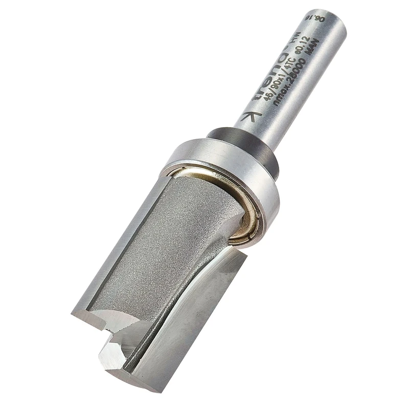 Trend Professional Bearing Guided Profiler, 1/4 Inch Shank, 16mm Cut Diameter, 25mm Cut Length, Tungsten Carbide Tipped, 46/90X1/4TC