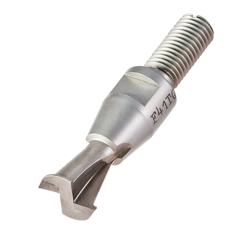 Trend Professional Brookman Dovetail Router Cutter, 100 Degrees, Threaded Shank, 9/16 Inch Cut Diameter & 15/32 Inch Cut Length, Tungsten Carbide Tipped, F41TC