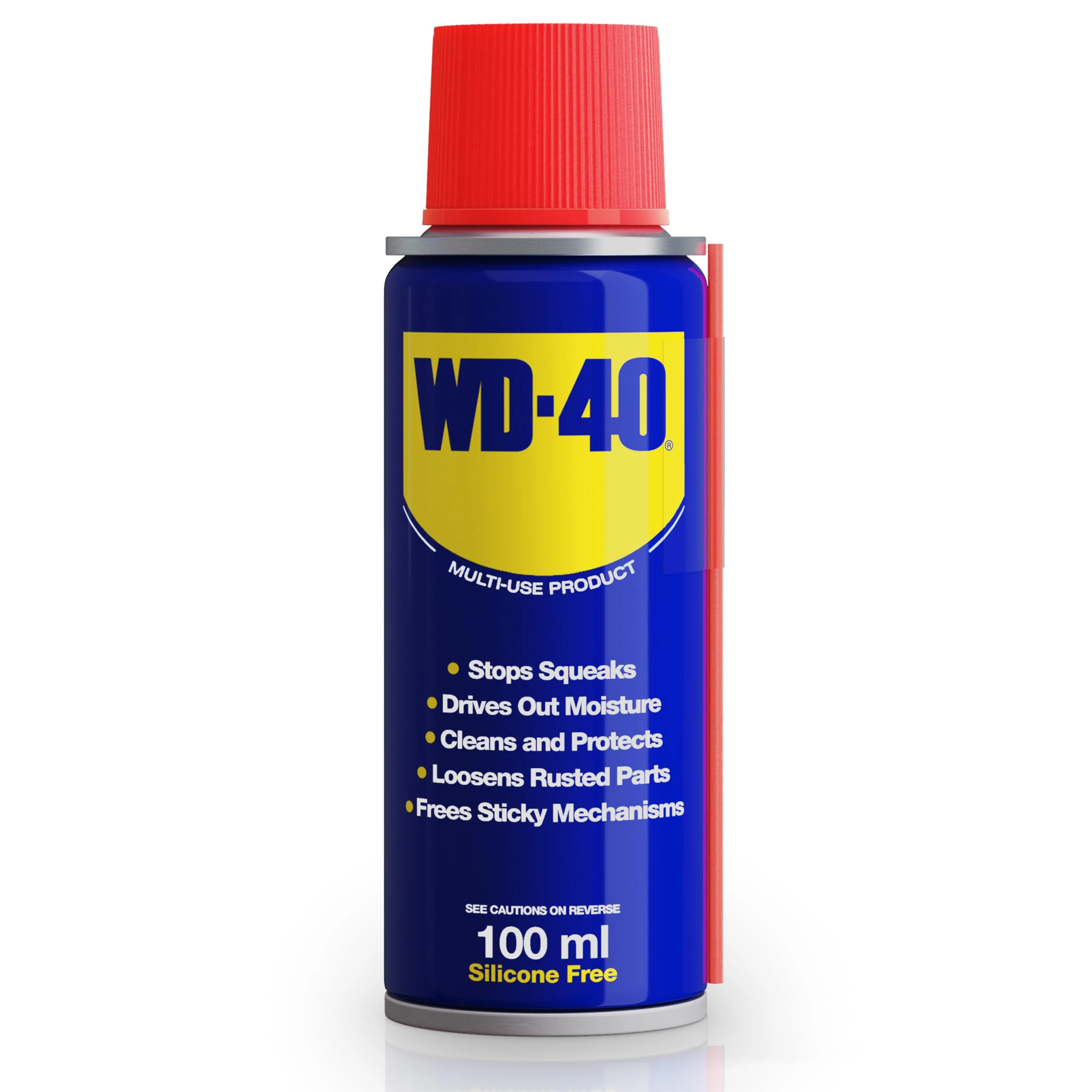 WD-40 Multi Use Lubricant Spray 100ml Pocket Size Original, Multipurpose WD40 Spray Lubricant for Maintenance, Water Displacement, and Rust Protection for Emergency Repairs and Travel