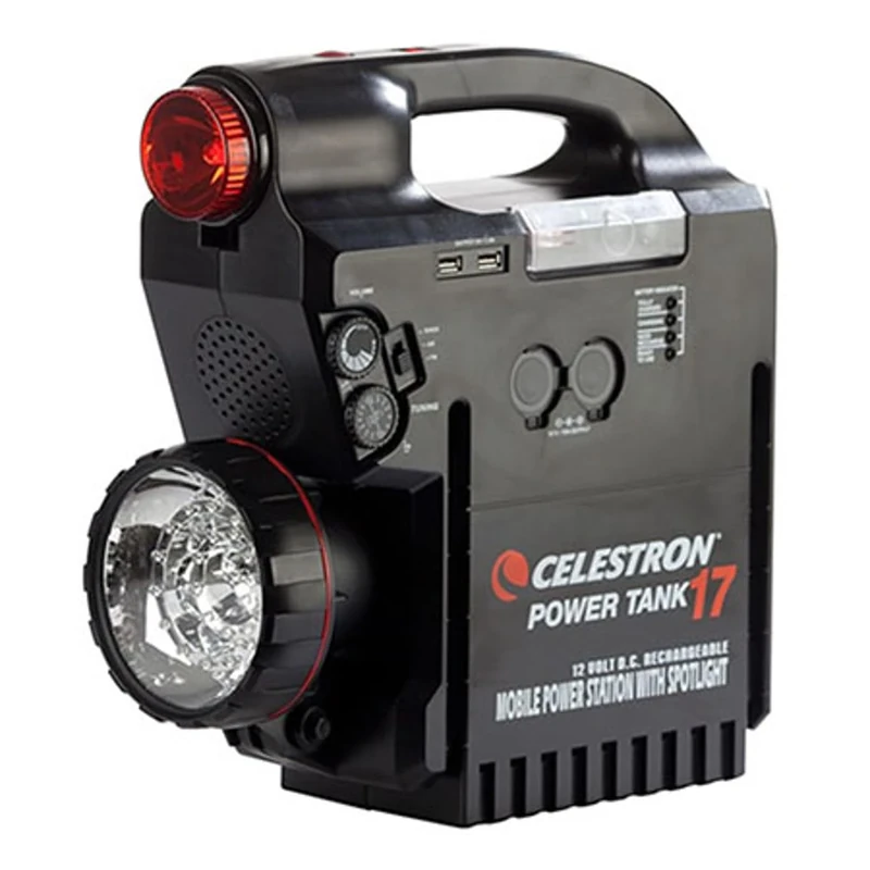 Celestron 18777 PowerTank 17 Rechargeable Power Supply, 12V-17Ah, Black