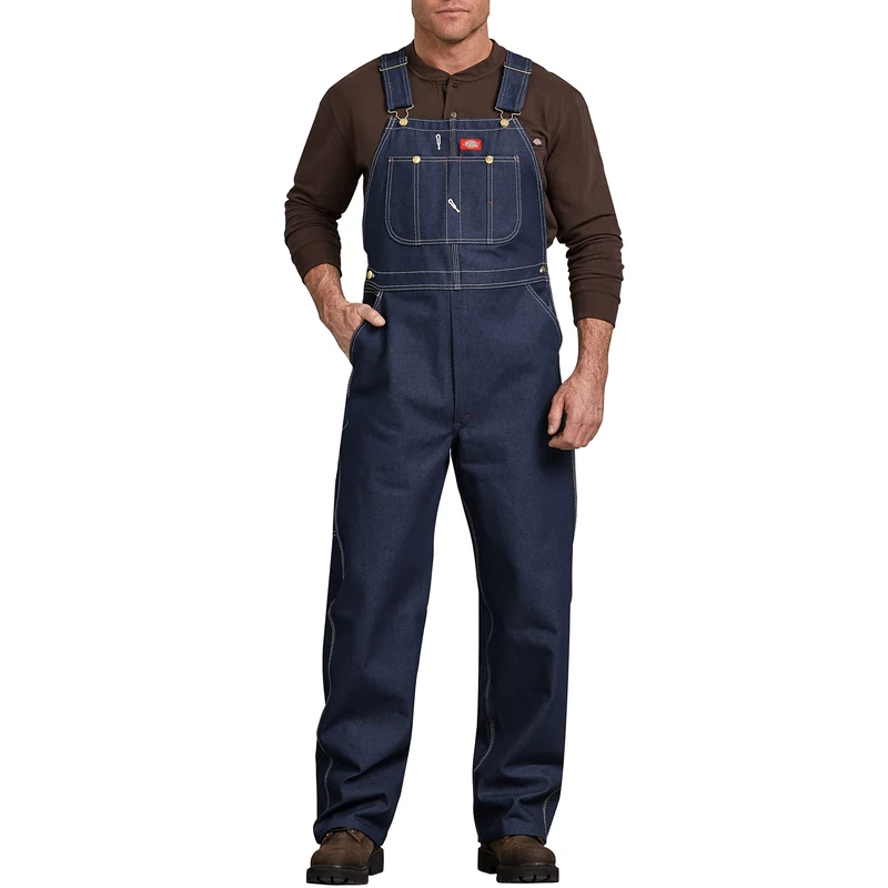 Dickies, Men's, INDIGO DENIM BIB OVERALL, INDIGO BLUE, 34W / 34L - Image 1