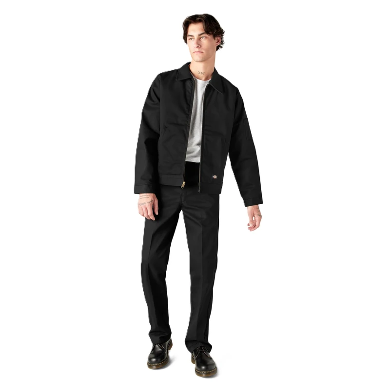Dickies Men's Unlined Eisenhower Workwear Jacket, Black, NA (Size: XXX-Large)