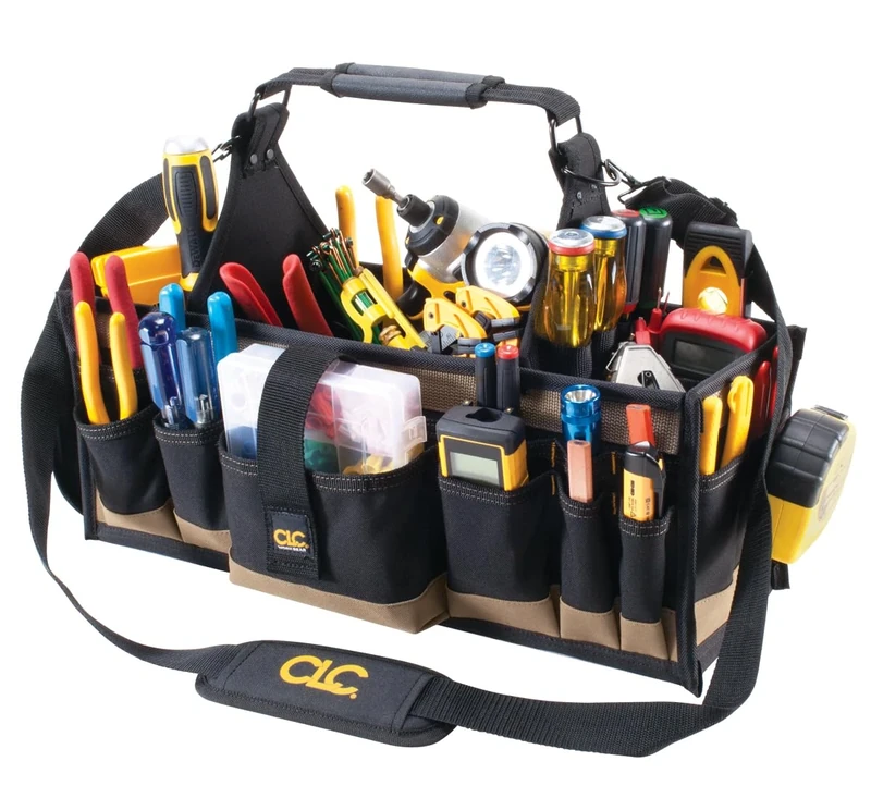 CLC WORK GEAR 1530 Electrical and Maintenance Tool Carrier, 43 Pocket, Black