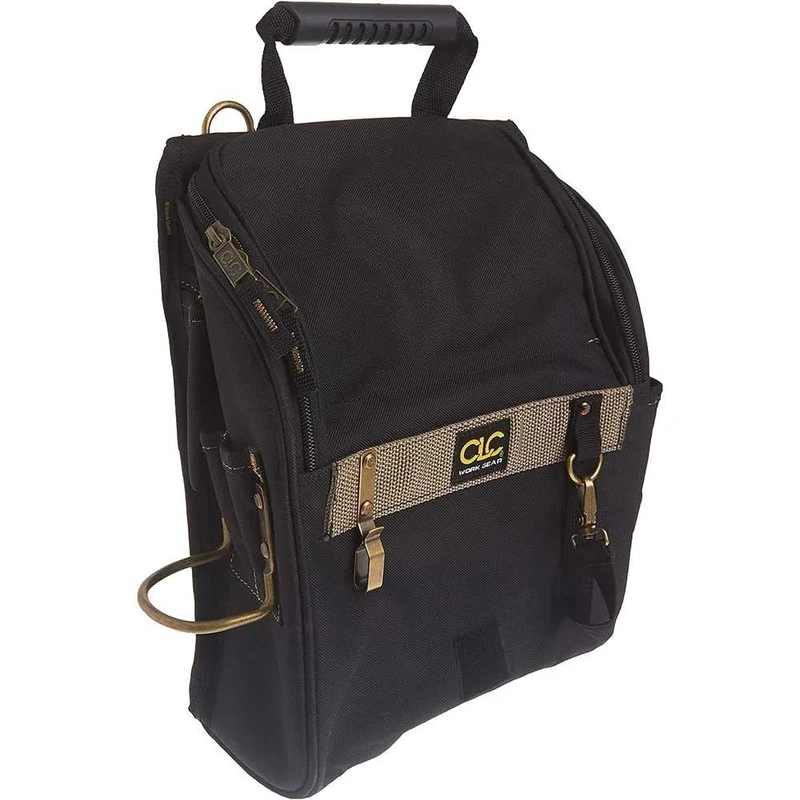 CLC Custom Leathercraft 1509 Zippered Professional Electricians Tool Pouch, Black, 21 Pocket