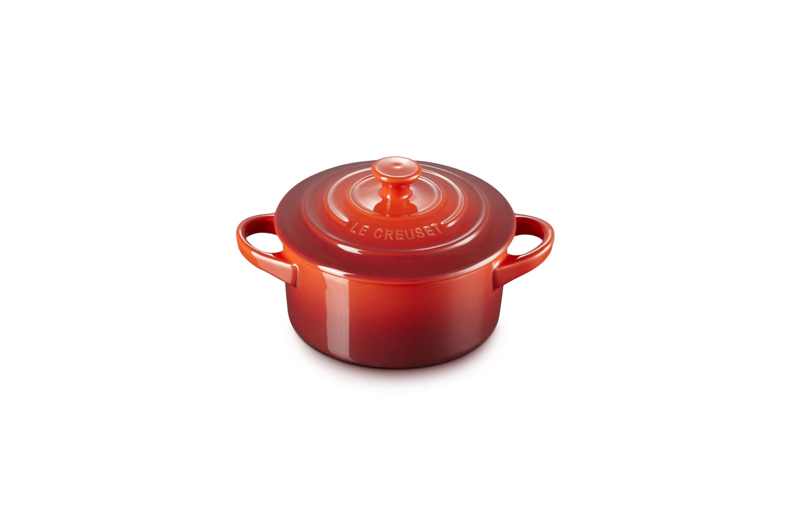 LE CREUSET PGT1160-0867 Petite Round Casserole, 8-Ounce, Cerise (Cherry Red), Stoneware