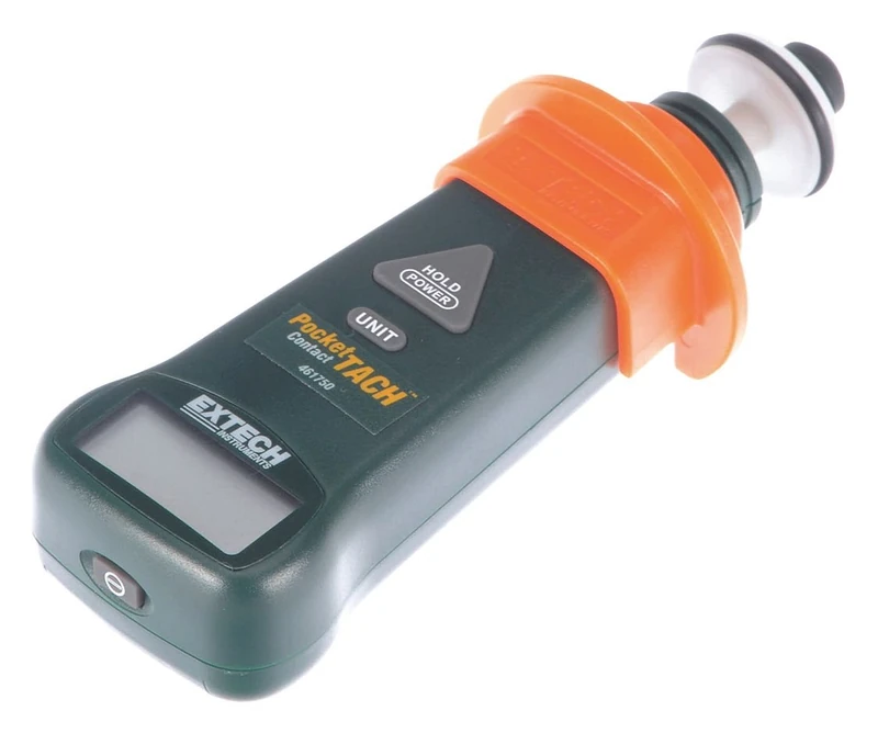 Extech 461750 PocketTach Mini Tachometer, Contact and Non-Contact